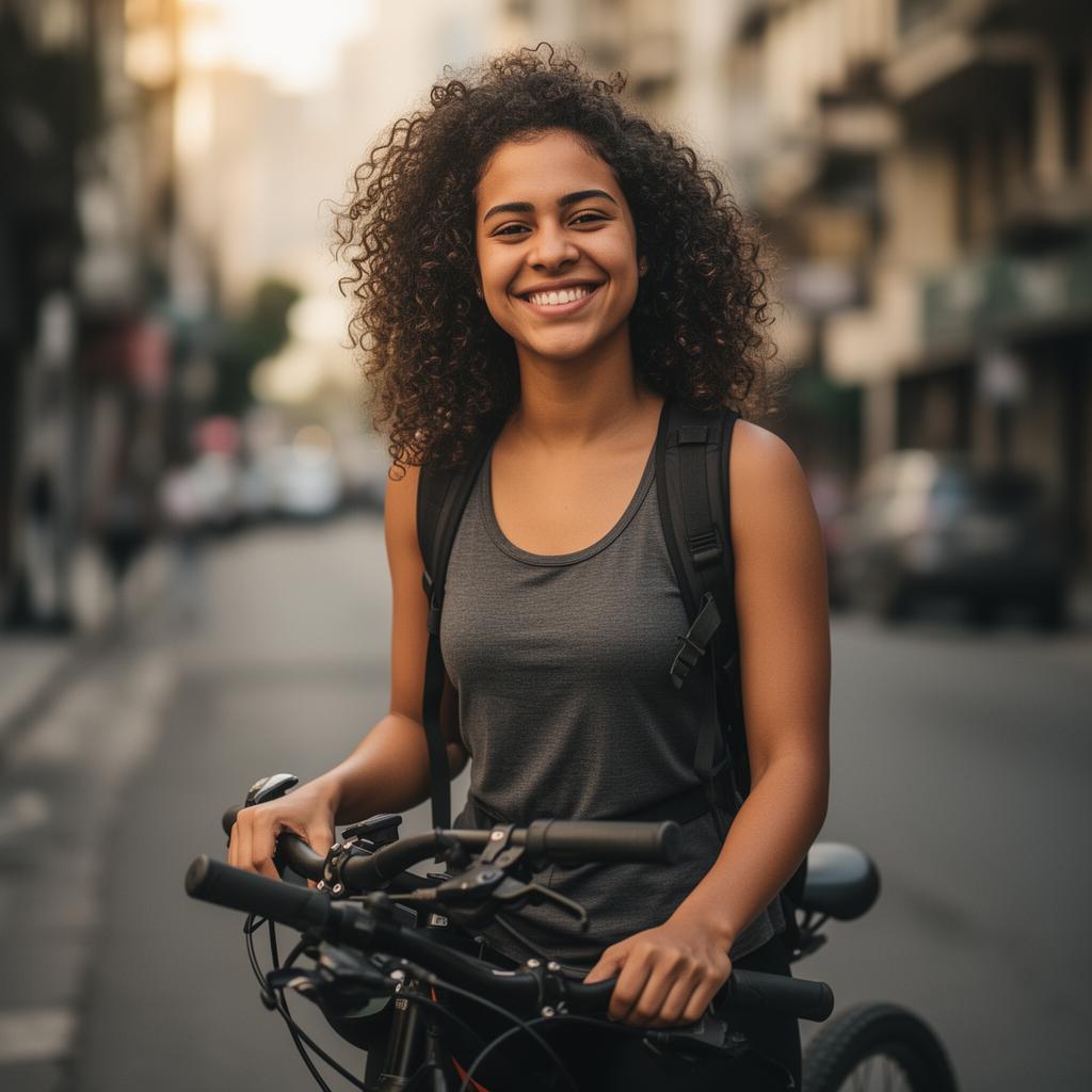 Depoimento de Júlia T. sobre seguro de bicicleta Foto de Júlia T. — Bike commuter · Rio de Janeiro, seguro de bicicleta