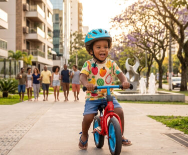 A ciência do deslize: como os pais atrapalham o aprendizado natural na balance bike