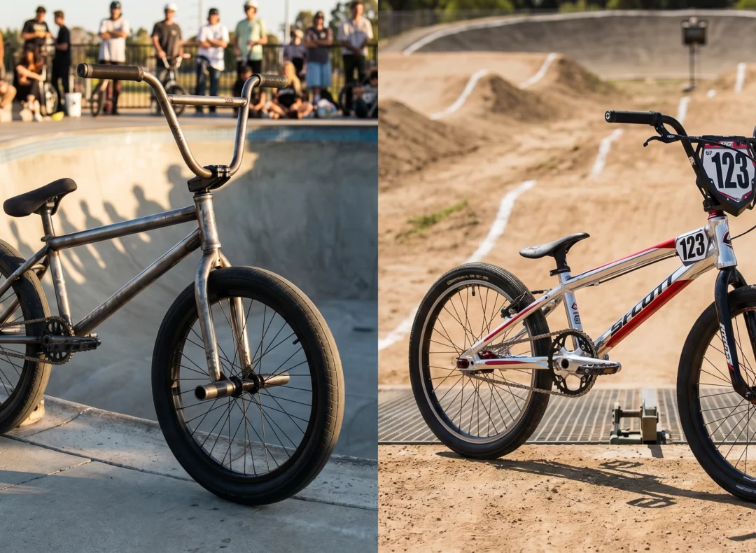 BMX Race ou Freestyle? O detalhe no quadro que define se você vai voar na pista ou travar no park