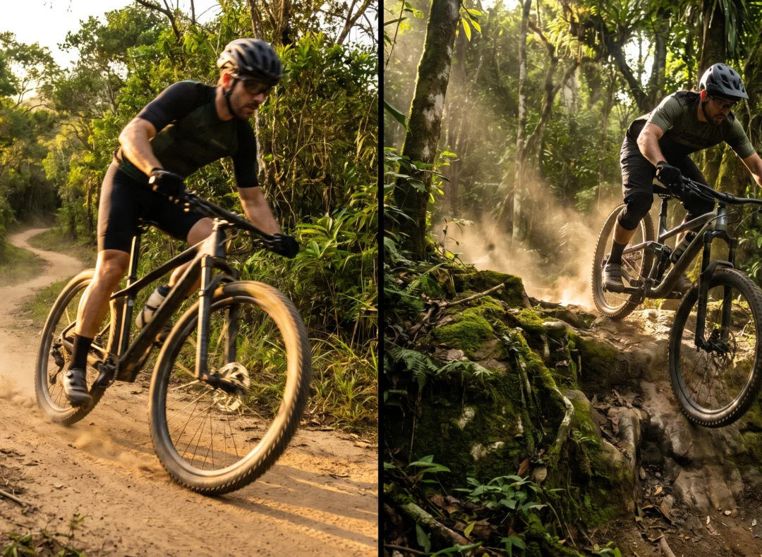 Hardtail ou Full Suspension: onde a traseira rígida vira trunfo e onde vira castigo
