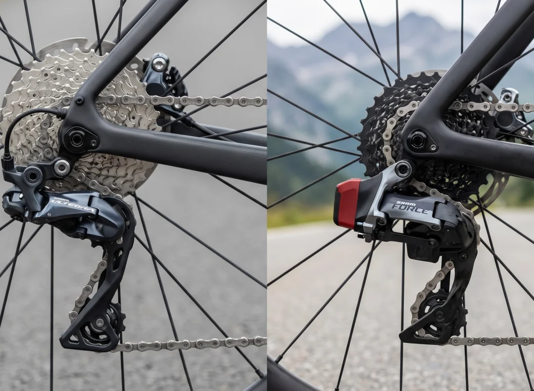 Shimano ou SRAM? Onde o desgaste e o clique decidem o valor da sua Speed Shimano ou SRAM? Onde o desgaste e o clique decidem o valor da sua Speed