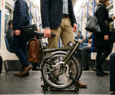 Os erros que ciclistas cometem ao transportar dobráveis no transporte público