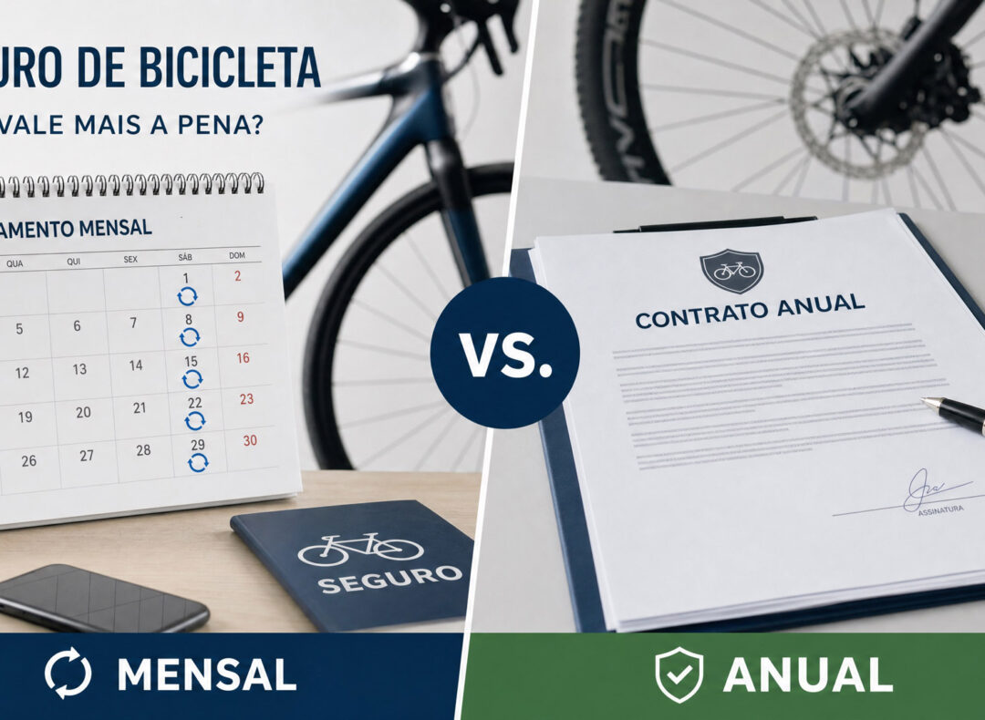 Seguro de bicicleta mensal ou anual: Qual formato realmente compensa para o seu bolso?