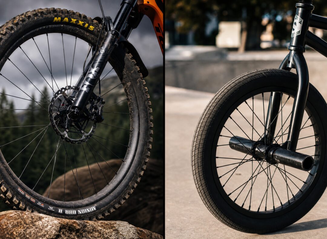 O diâmetro do aro limita pneus, peças e upgrades na bike usada