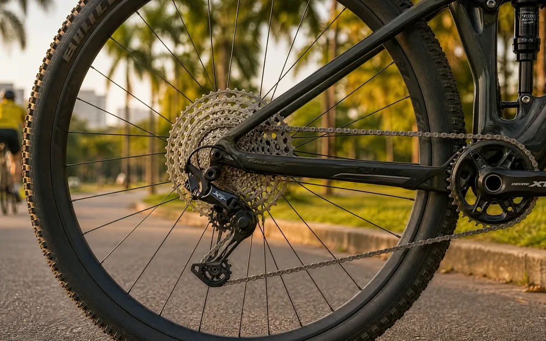 O kit de transmissão revela o nível real da bike antes do quadro