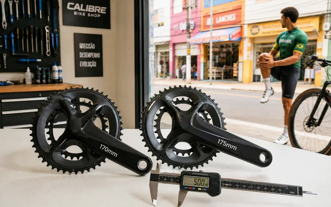 Pedivela 170 mm ou 175 mm: a diferença que o joelho sente