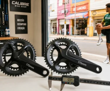 Pedivela 170 mm ou 175 mm: a diferença que o joelho sente