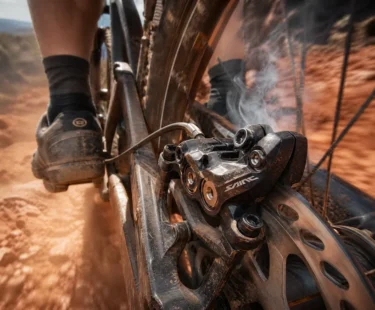 Enduro e XC pedem pastilhas diferentes quando a pinça aquece