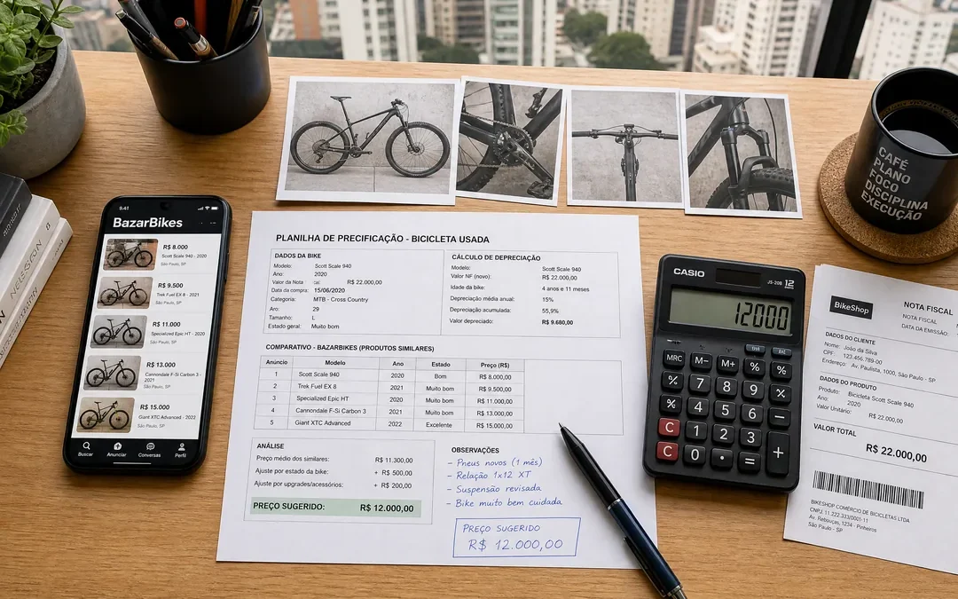 Como precificar sua bike usada sem assustar quem quer comprar