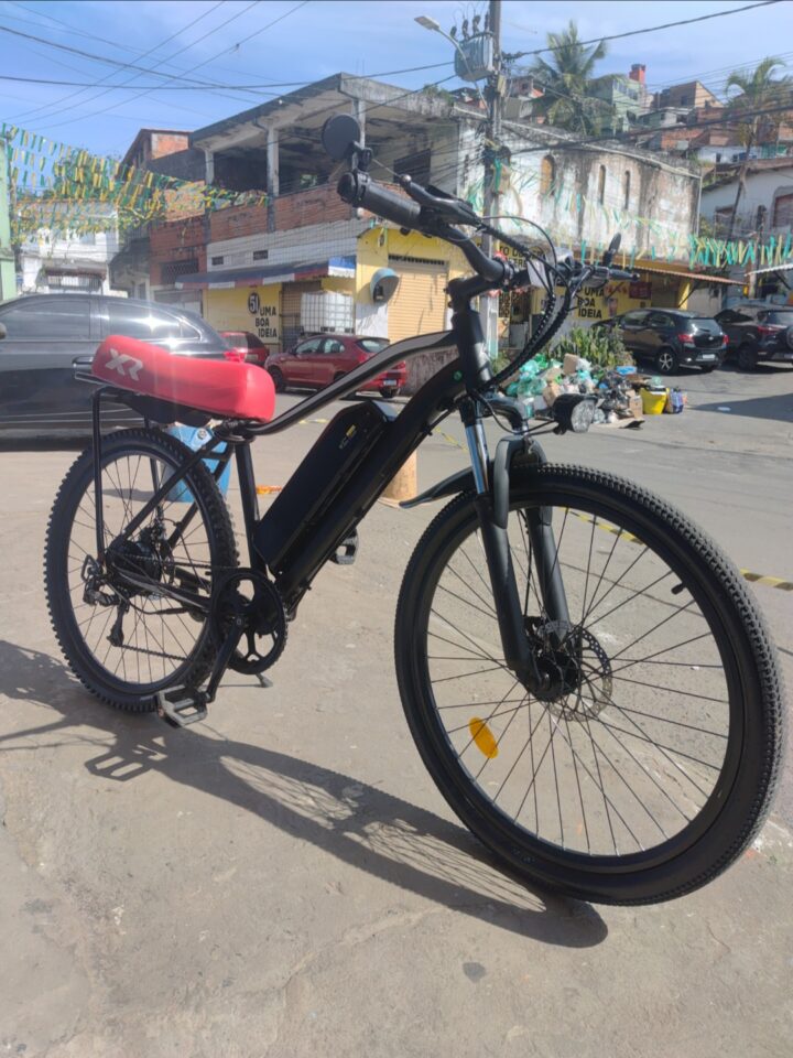 Bicicleta Urbana Elétrica Absolute Black Orange Uranium Aro 26 Quadro 17 7V | Bazar Bikes Anúncio Bazar Bikes