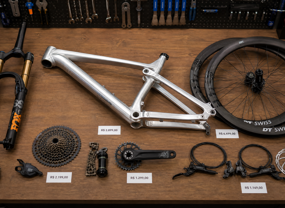 Vender a bicicleta inteira ou desmontar e vender as peças separadas?