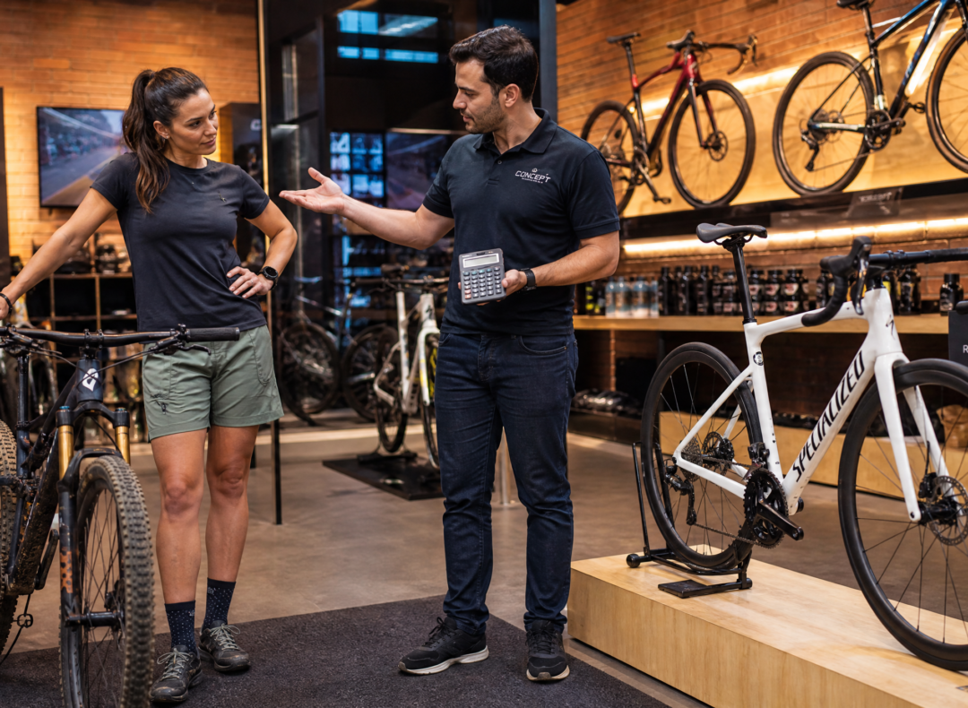 Vale a pena dar a bicicleta usada como entrada na compra de uma nova na loja?