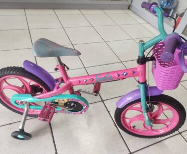 Bicicleta Infantil Caloi Barbie Aro 16 Quadro 11 1V