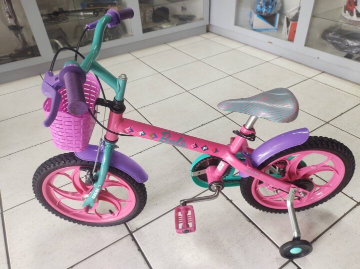 Bicicleta Infantil Caloi Barbie Aro 16 Quadro 11 1V | Bazar Bikes Anúncio Bazar Bikes